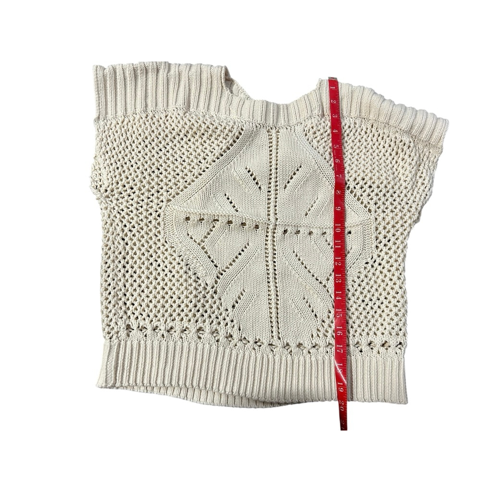 Another Love Beige Knit Crew Neck Sweater S - Picture 6 of 8